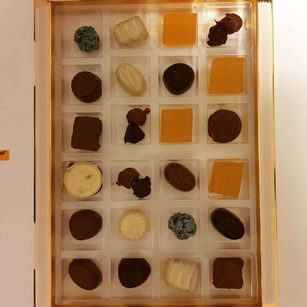 intérieur du calendrier de l'avant